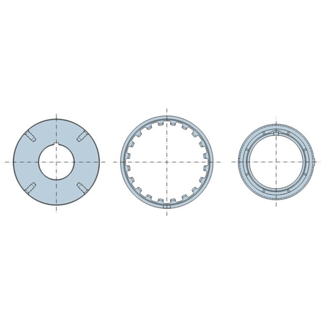 Nice Adaption set XL - tube Ø 168.3x4.5 mm