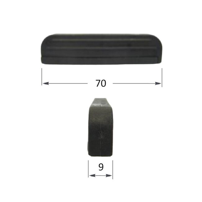 Huismerk Split screen door handle