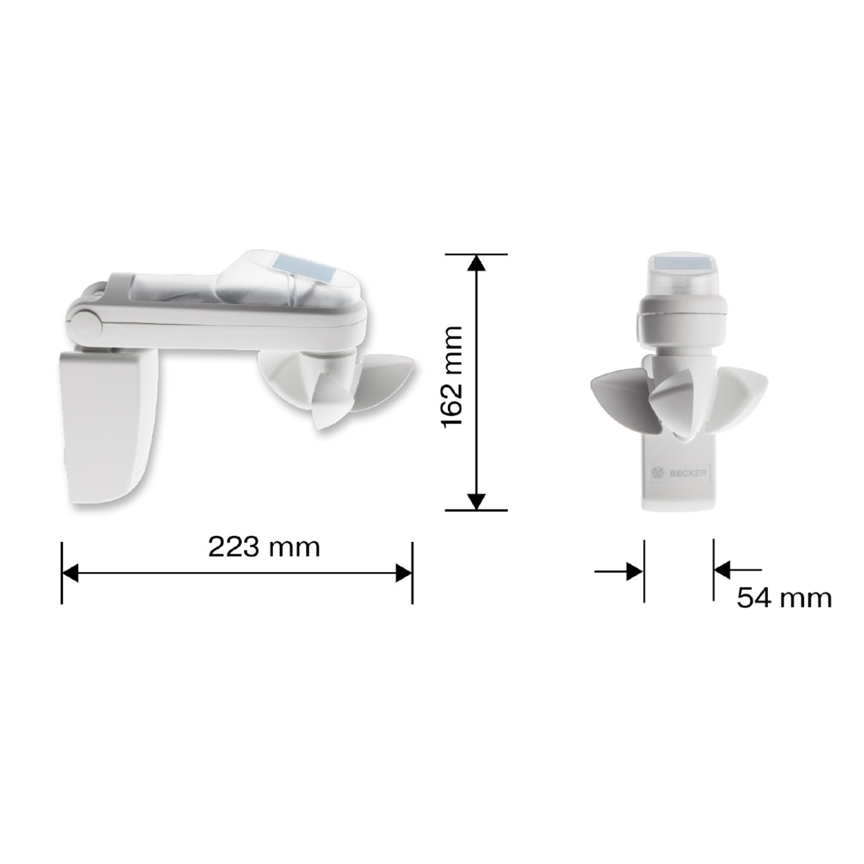 Becker wireless sun/wind/rain and temperature sensor Centronic Sens ...