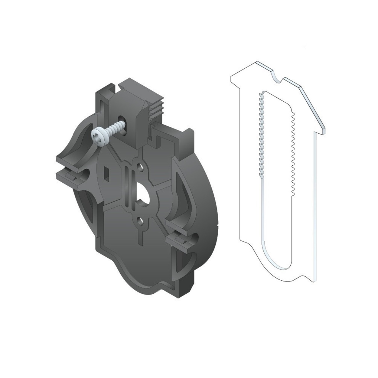 Simu Motorsteun Simu T5 blinde beugel 125 tot 165 mm