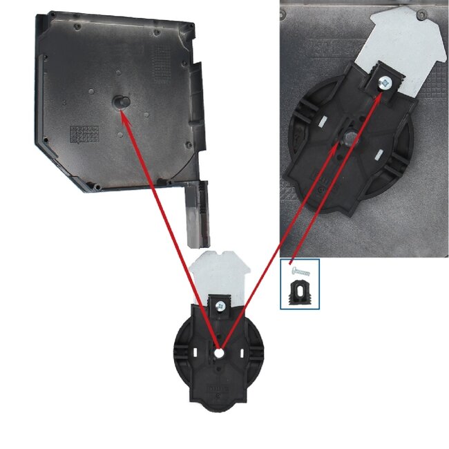 Simu Motorlager Simu T5 Blindhalterung 180 bis 205 mm