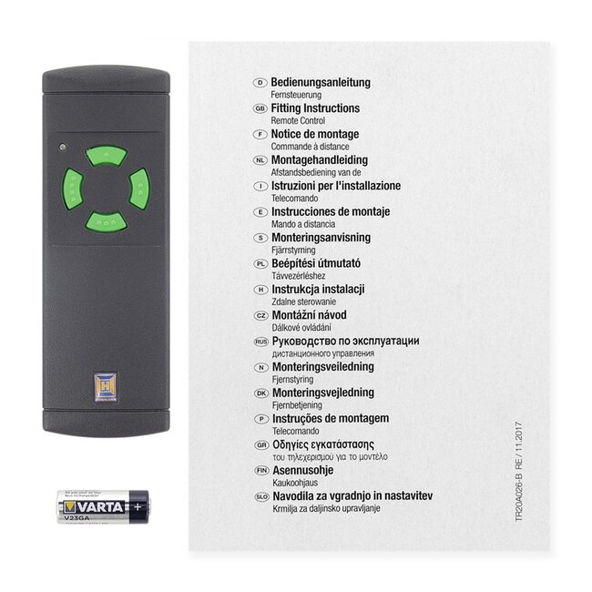 Hörmann HS4 - 27.455 MHz 4-channel handheld transmitter (EN)