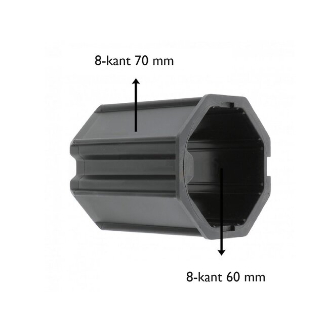 Zurfluh-Feller Verloop 8-kant 60 naar 8-kant 70