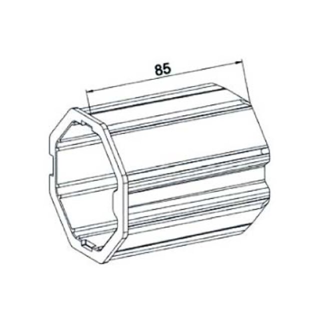 Zurfluh-Feller Abzweigung 8-seitig 60 bis 8-seitig 70