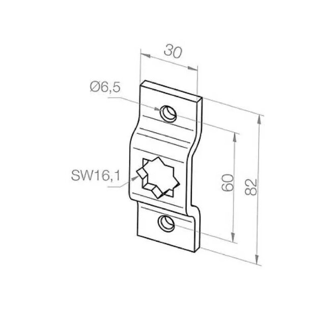 Elero Motor bracket TK60 - Elero type L