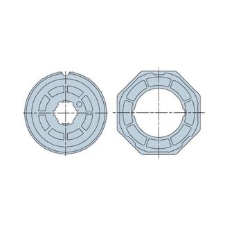 Nice Adaptersatz L - 8-seitig 102 mm