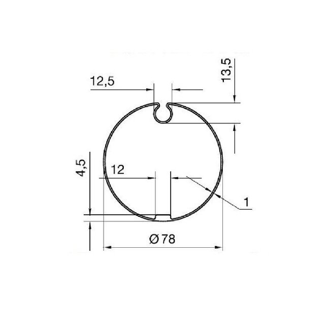 Nice Adaption set L - Ø 78 mm