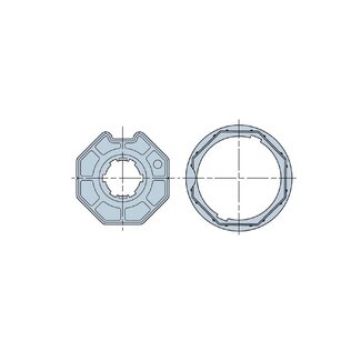 Nice Kit d'adaptation L - 8 côtés 70 mm