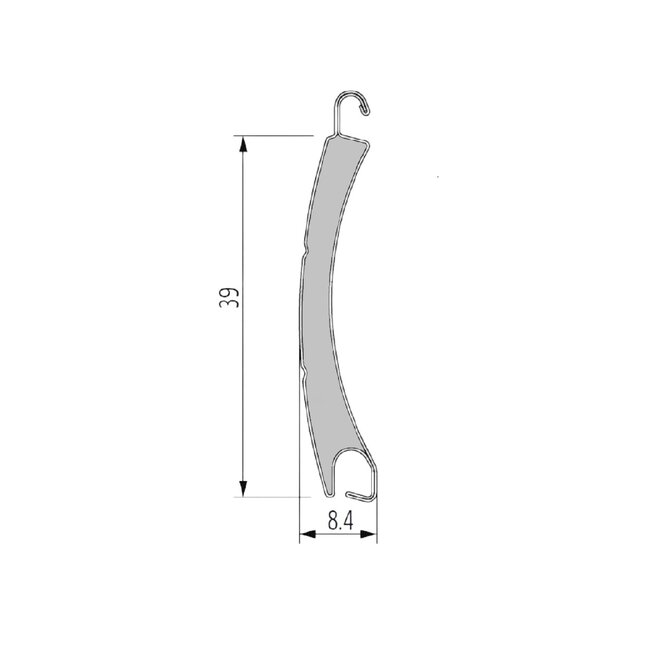 Alutech Kunststof arreteerkapje voor AR39