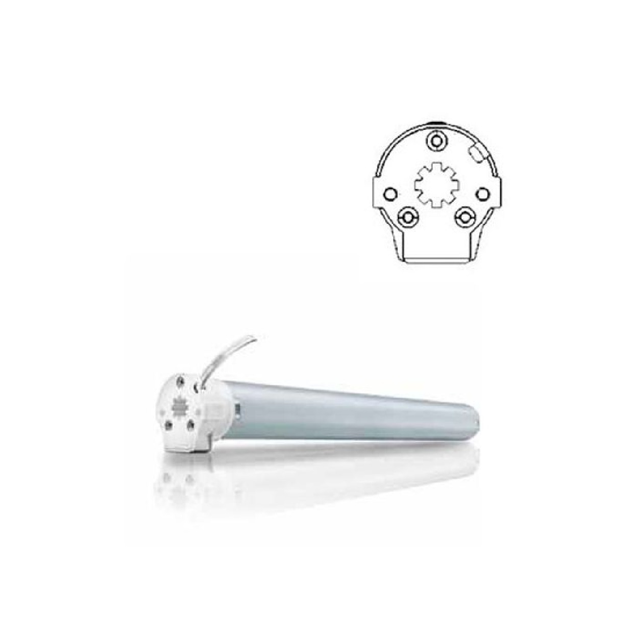 Somfy Roll Up 28 WT 24VDC buismotor, foto 4 van 5