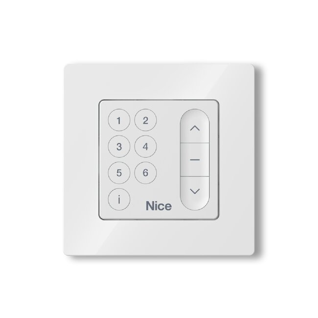 Nice Domì 6-channel wall-mounted transmitter