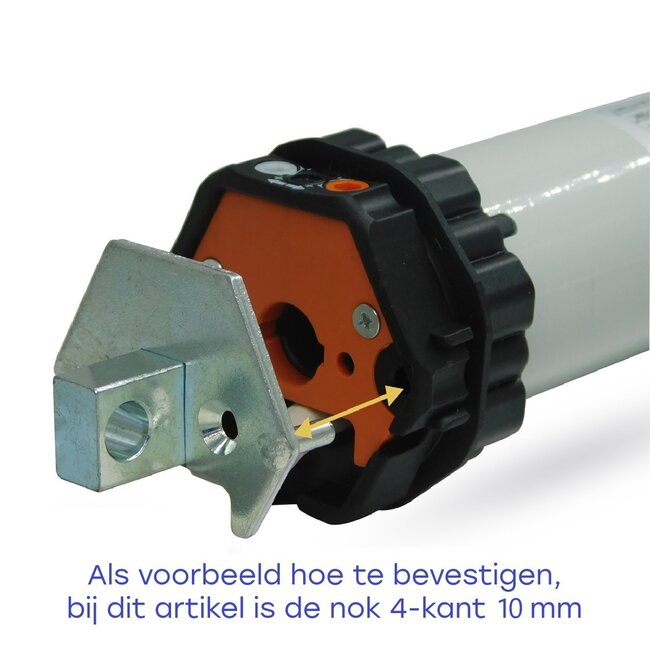 Elero adapterplaat met nok 10x10 - Revoline