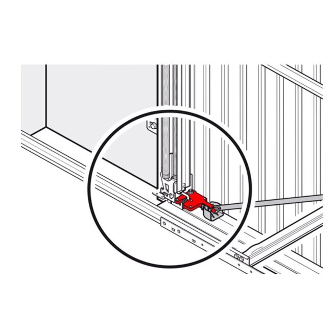 Hörmann Snapper N80 up-and-over door (after 2005) left, complete