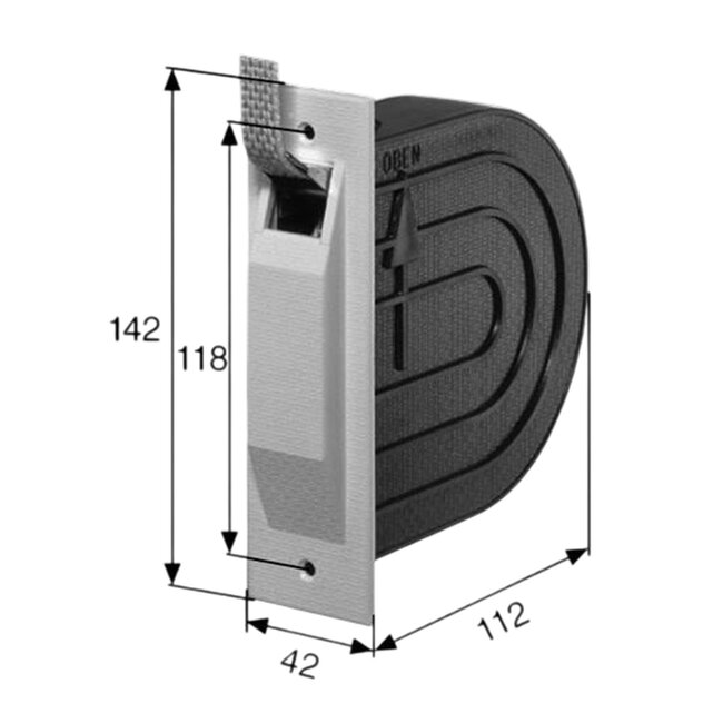Selve Bandopwinder of bandoproller inbouw voor 5 meter band