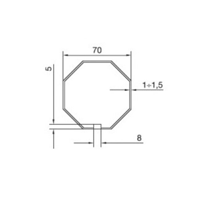 Nice Adaption set M - 8 side 70