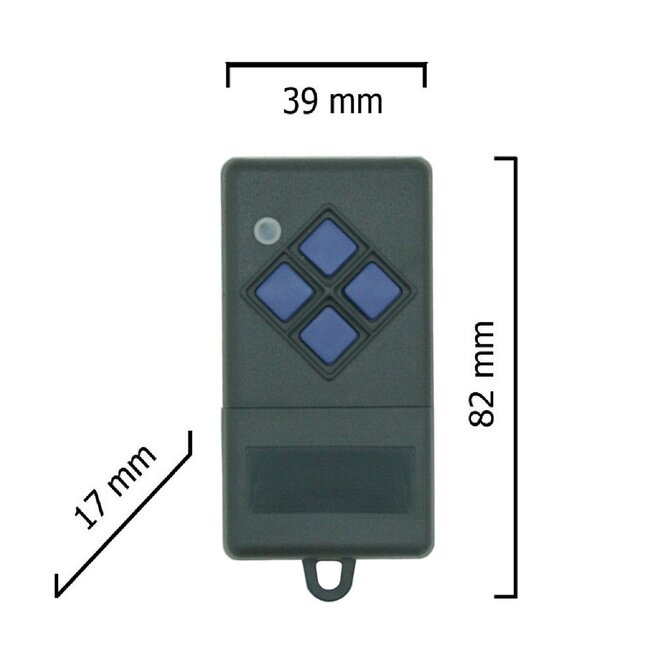 Dickert S10-433A4K03-Nice - Émetteur manuel 4 canaux 433,92 MHz