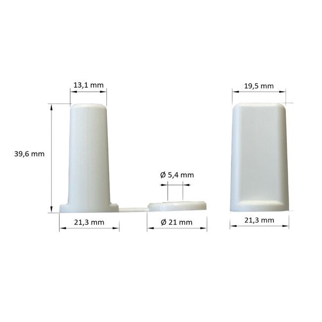 Heroal Plastic stop cam - stopper