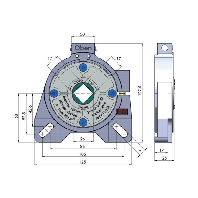 Timmer Roll-over protection bearing TA-0-RD/ZS - 18x18