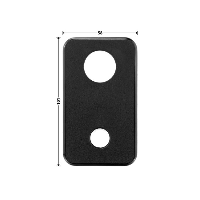 Hörmann Poignée de porte en plastique noir PZ TS 42.5