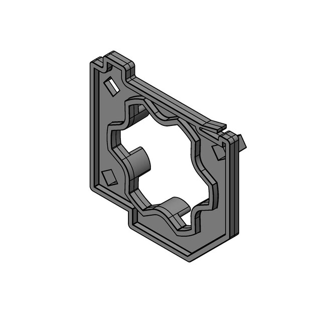 Heroal Screen mounting plate 75, 85 or 95 mm