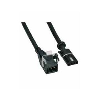 Selve Câble moteur 4 fils noir avec connecteur de travail moulé (STAS)