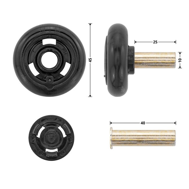 Hörmann impeller with 40 mm Axle/Shaft centre panel 30 and 40 Series sectional doors