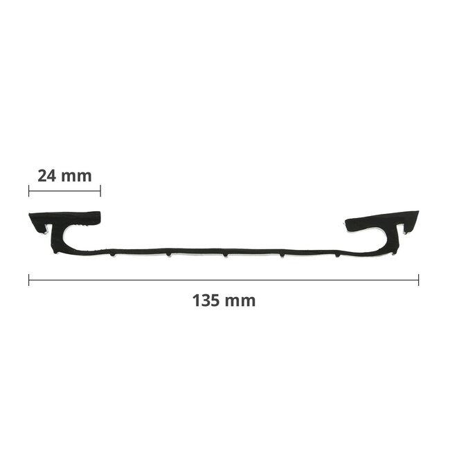 Hörmann Bottom rubber for garage sectional doors