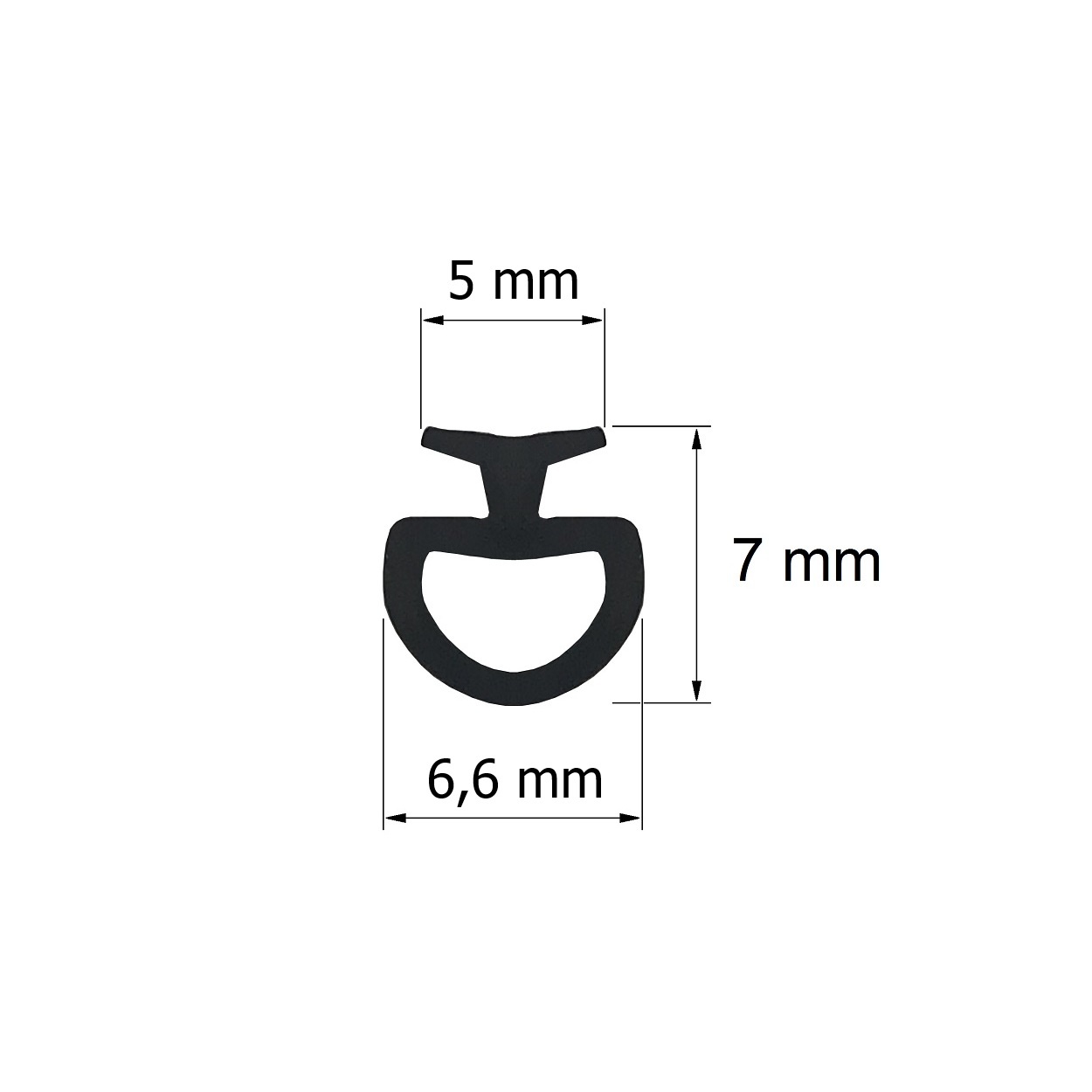Heroal Onderrubber onderlijst mini-E