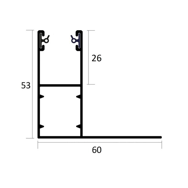 Heroal Geleider LHTF (53x60)