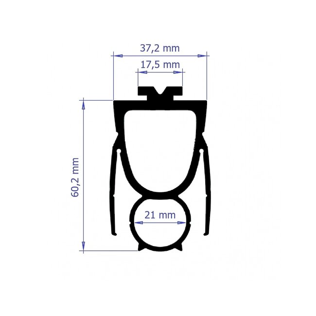 Condoor Bottom rubber double chamber 56 mm