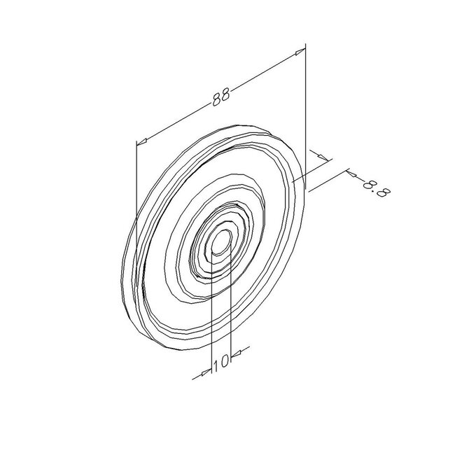 Kabelschijf rond 80 mm