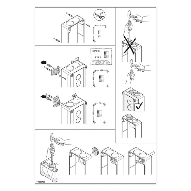Hörmann Surface-mounted pushbutton DTH-R, OP-Stop-Neer