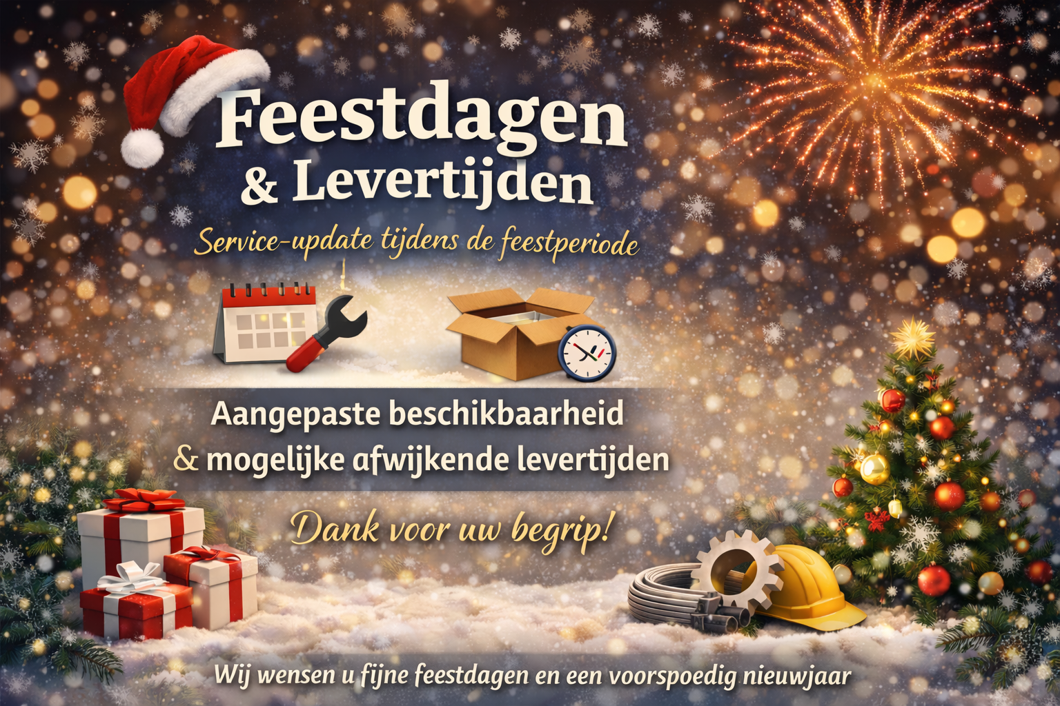 Feestdagen & levertijden – even een korte update