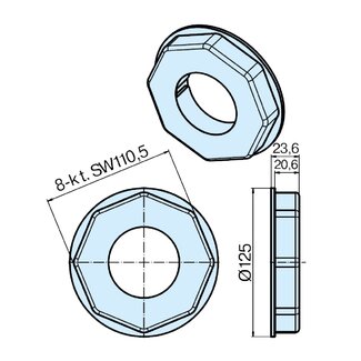 Becker Adaptionsset 8k125 - L Serie Motoren