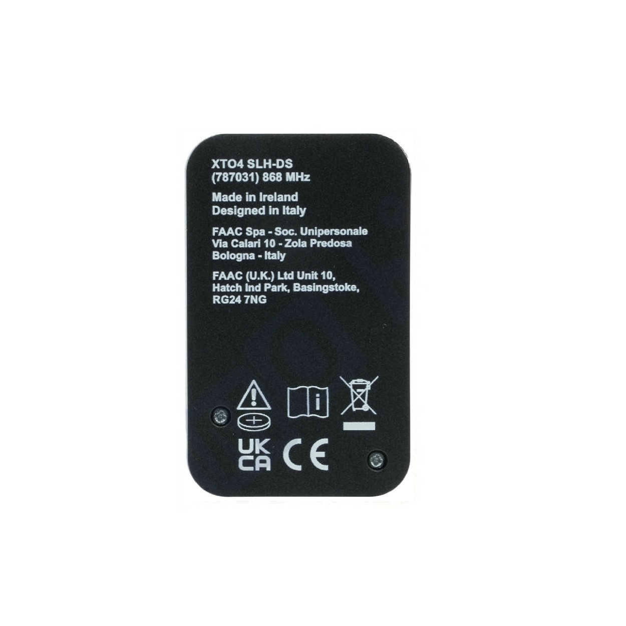 Faac XT04 SLH DS 868 MHz - 4-kanaals handzender, foto 3 van 6