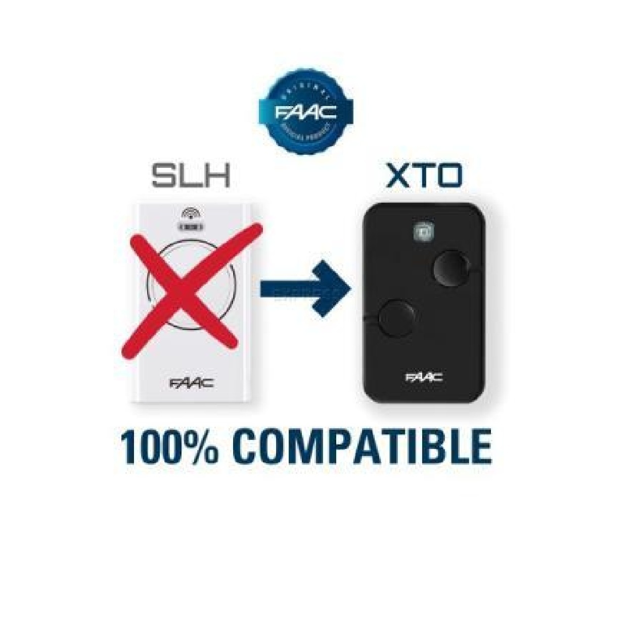 Faac XT04 SLH DS 868 MHz - 4-kanaals handzender, foto 6 van 6
