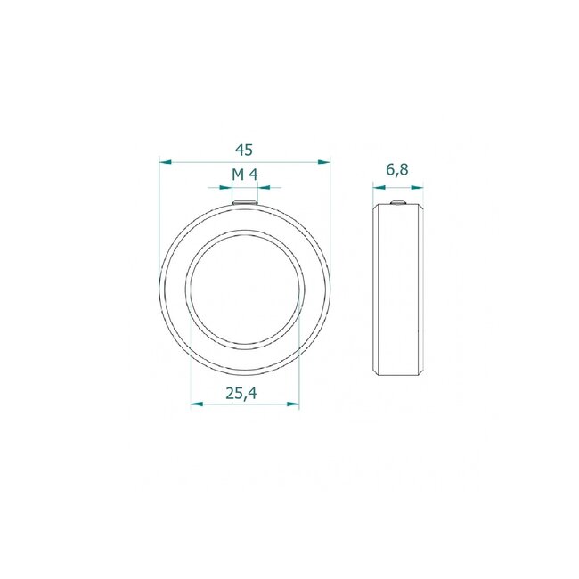 Huismerk Adjusting ring for locking key on Axle/Shaft