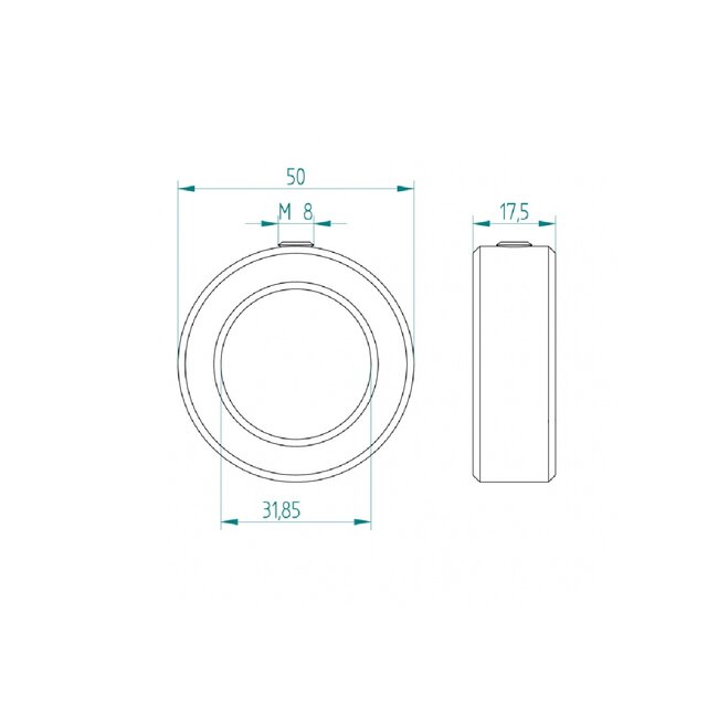 Huismerk Adjusting ring for locking key on Axle/Shaft