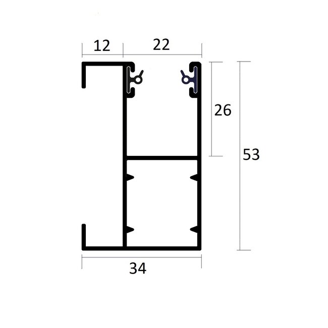 Heroal Conducteur F-HTF-12 - guide de chute