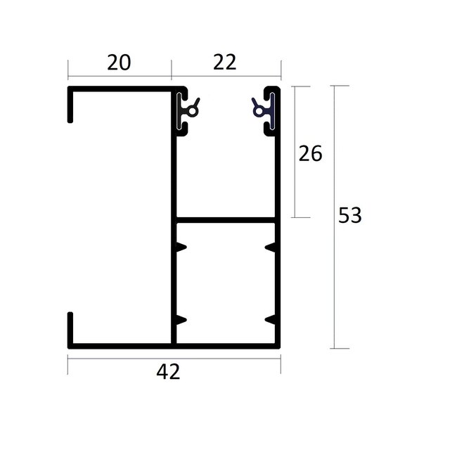 Heroal Conductor F-HTF-20 - drop-out guide