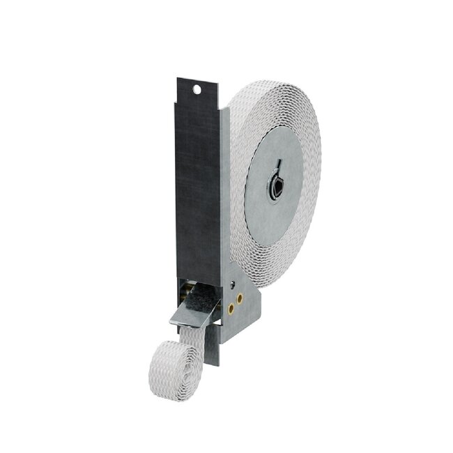 Selve Mini bandopwinder inbouw, 5 mtr, dekplaat 151x45 mm, kleur wit, incl 5 mtr band