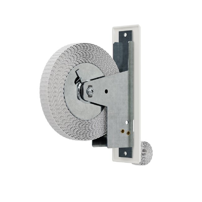 Selve Enrouleur de sangle Intégré, 13,5 m, plaque de recouvrement 221x54 mm, couleur blanche - Copy