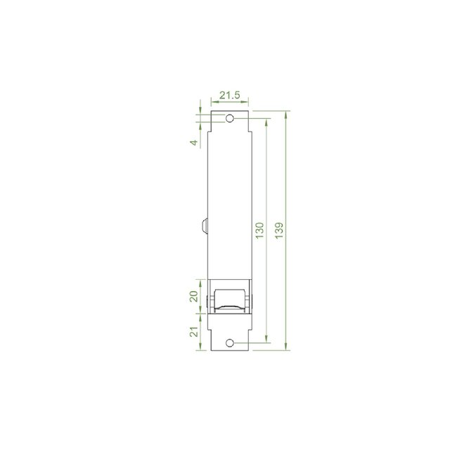 Selve Mini bandopwinder inbouw, 5 mtr, dekplaat 151x45 mm, kleur wit, incl 5 mtr band