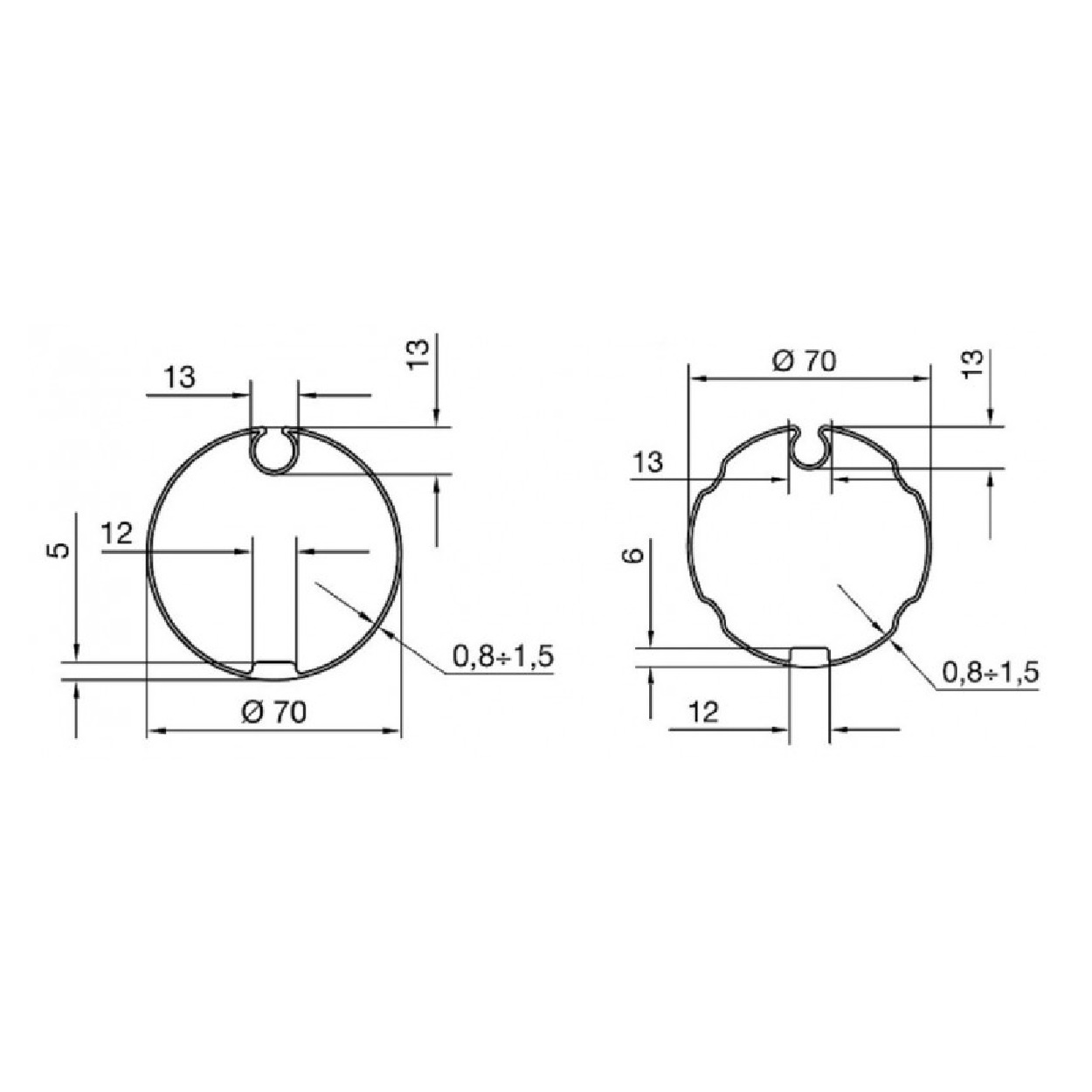 Nice Adaptieset M - Ø 70 mm Ogive doekgleuf, foto 3 van 3