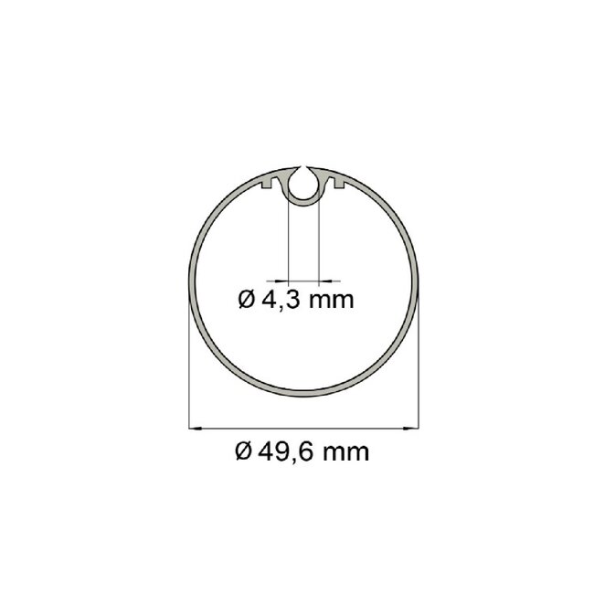 Becker Adaptor set, 8-sided 50 and Ø 50 x 1.5 blade slot – P-series motors