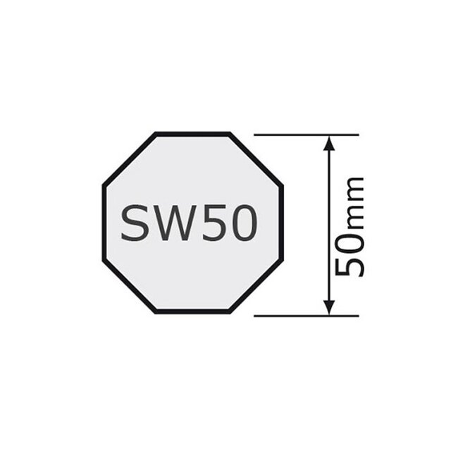 Becker Adaptor set, 8-sided 50 and Ø 50 x 1.5 blade slot – P-series motors