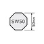 Becker Adaptor set, 8-sided 50 and Ø 50 x 1.5 blade slot – P-series motors