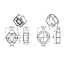 Becker Adaptor set, 8-sided 50 and Ø 50 x 1.5 blade slot – P-series motors