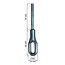 Œillet étroit en aluminium réglable avec axe carré de 6 mm