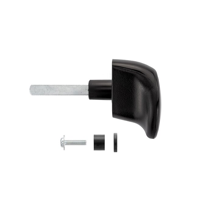 Hörmann Kit de poignées de porte noir, longueur de tige : 73,5 mm